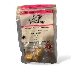 Sharkbite 1/2” x 1/2 Elbow 90 Degree Push To Connect NWT